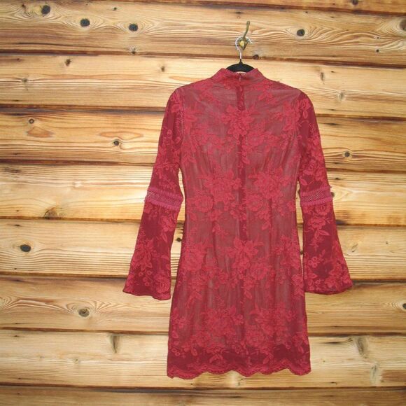REVOLVE Winona Sorrento Red Lace Dress - Picture 7 of 10